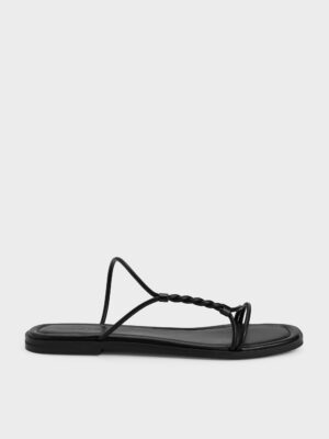 Charles & Keith - Fianna Twist-Strap Slide Sandals