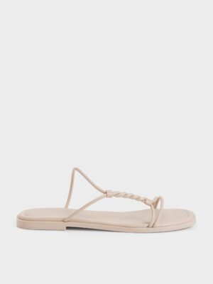 Charles & Keith - Fianna Twist-Strap Slide Sandals
