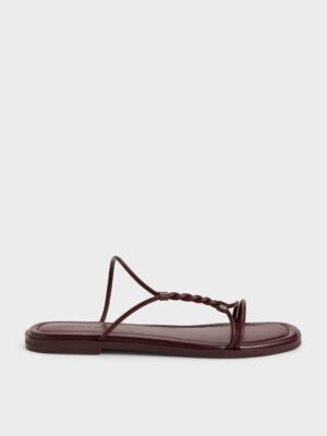 Charles & Keith - Fianna Twist-Strap Slide Sandals