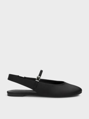 Charles & Keith - Imani Satin Slingback Flats