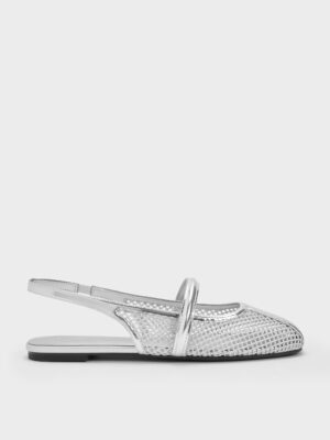 Charles & Keith - Ellory Mesh Slingback Mary Jane Flats