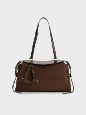 Charles & Keith - Haylen Braided-Charm Tote Bag