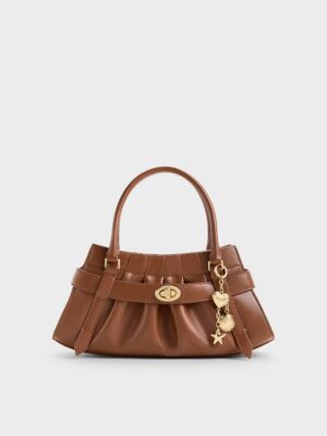 Charles & Keith - Isolde Belted Ruched Crossbody Bag