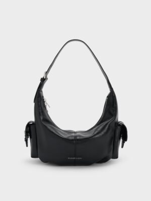 Charles & Keith - Bessie Side-Pocket Hobo Bag