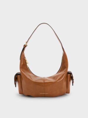Charles & Keith - Bessie Side-Pocket Hobo Bag