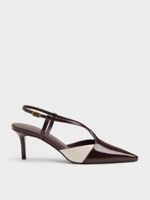Charles & Keith - Two-Tone Pointed Slingback Pumps