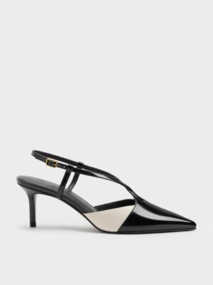 Charles & Keith - Two-Tone Pointed Slingback Pumps