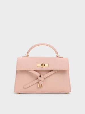 Charles & Keith - Tricha Knotted-Belt Top Handle Bag
