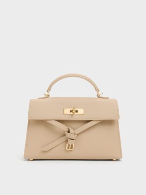 Charles & Keith - Tricha Knotted-Belt Top Handle Bag