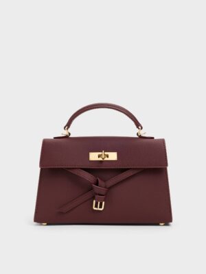 Charles & Keith - Tricha Knotted-Belt Top Handle Bag