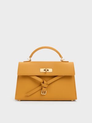 Charles & Keith - Tricha Knotted-Belt Top Handle Bag