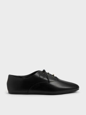 Charles & Keith - Pippa Leather Derby Flats