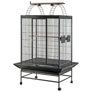 Pavilion Extra-Wide Premium Cage for Conures, African Grey, Cockatiels, Parakeets & Multiple Budgies - 91×66×175cm