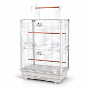 High Perch Tall Top-Opening Bird Cage with Twin Perches | Little Friends