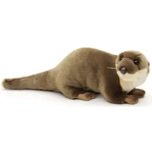 Uni Toys 69055KR Otter Beige and Brown 45cm Standing Soft Plush Toy