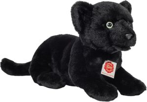 Hermann 90475 Panther Baby Lying Cuddly Black Plush Soft Toy