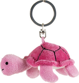 PetJes 990390 Turtle Animal Pink Plush Keychain Soft Toy