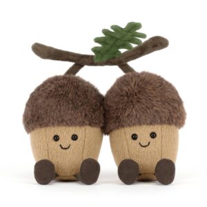 Jellycat A6PAC Amuseables Ort & Tum Acorns Plush Soft Toy