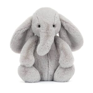 Jellycat BAS3ELE Bashful Luxe Elephant Thuddeus Medium Plush Soft Toy