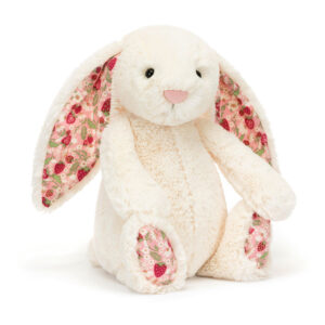 Jellycat BMP3MS Bashful Blossom BERRY Cream Bunny Medium