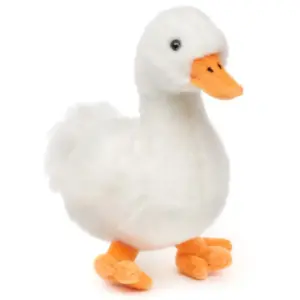 Uni Toys HG20125 Duck/Goose White and Orange 20cm Bird Soft Plush Toy