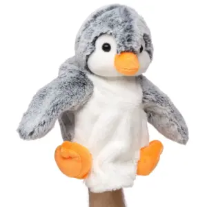 Uni Toys HPP2425 Multi-tonal Grey Penguin Chick 24cm Floppy Hand Puppet
