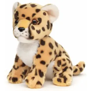 Uni Toys J40342A-GE Cheetah Cub 18cm Sitting Cute Spotted Soft Plush Toy