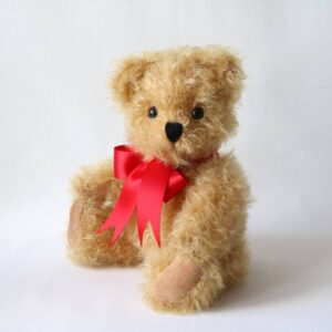 Canterbury Bears CAN342 Gregory Jr — Classic Jointed Mohair Bear with Bow, Small