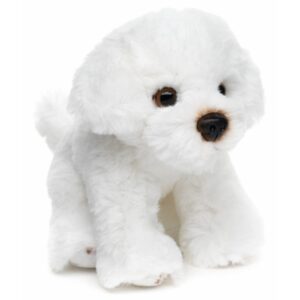 Uni Toys HHM15124 Maltese/Bichon Frise White Sitting 13cm Fluffy Dog Plush Toy