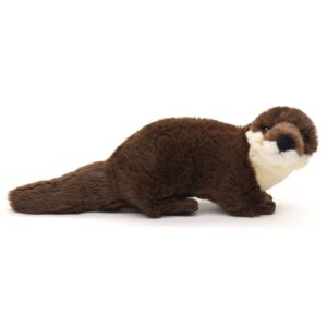 Uni Toys Q90814RC Otter Brown and Cream Eco-Line 25cm Standing Soft Plush Toy