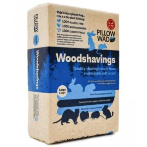 Pet Rabbit Mice Chinchilla Guinea Pig Woodshavings Bedding - 3.6kg | Pillow Wad