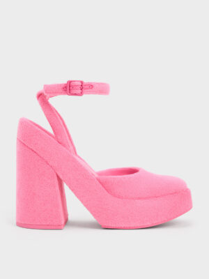 Charles & Keith - Loey Ankle-Strap Platform Pumps