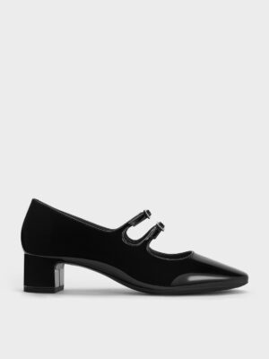 Charles & Keith - Clementine Crystal-Buckle Mary Jane Pumps