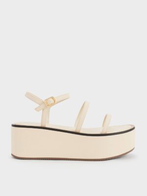 Charles & Keith - Strappy Flatform Wedge Sandals