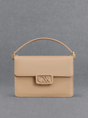 CHARLES & KEITH - Leather Boxy Bag