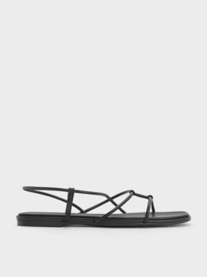 Charles & Keith - Square-Toe Strappy Sandals