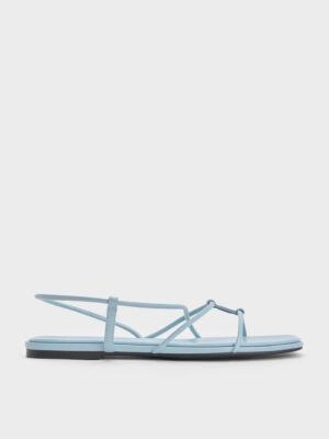 Charles & Keith - Square-Toe Strappy Sandals
