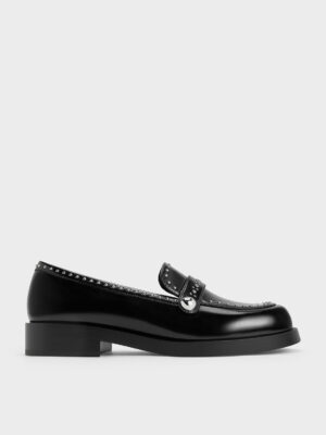 CHARLES & KEITH - Studded Loafers