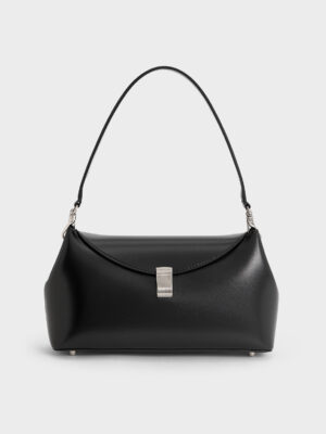 Charles & Keith - Wisteria Metallic-Accent Shoulder Bag