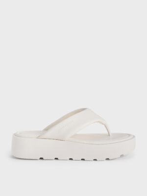 CHARLES & KEITH - V-Strap Flatform Thong Sandals