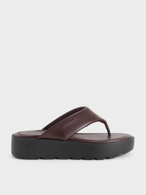 CHARLES & KEITH - V-Strap Flatform Thong Sandals