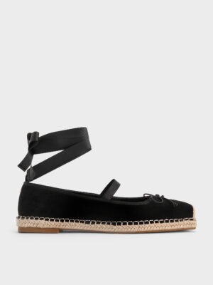 Charles & Keith - Bernadine Faux Suede Espadrille Flats