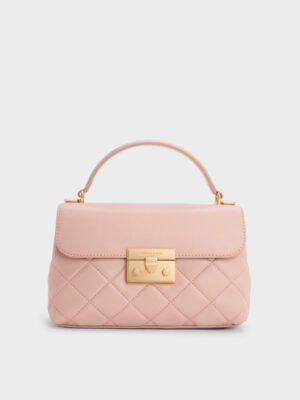 Charles & Keith - Alva Quilted Top Handle Bag