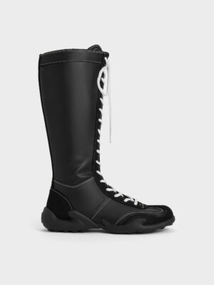 Charles & Keith - Minette Knee-High Sneaker-Boots