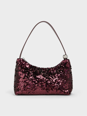 Charles & Keith - Jesmyn Sequinned Two-Way Bag