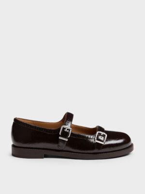Charles & Keith - Double-Strap Brogue Mary Janes