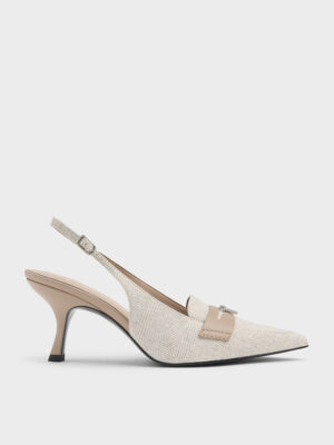 Charles & Keith - Griselda Two-Tone Slingback Pumps