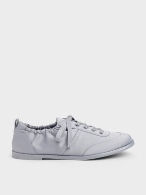 Charles & Keith - Satin Ruched Sneakers