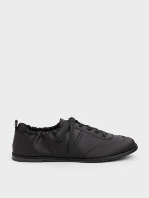 Charles & Keith - Satin Ruched Sneakers