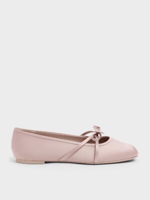 Charles & Keith - Satin Bow Ballet Flats